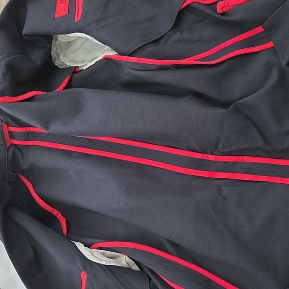 Carolina Herrera Navy Sport Coat with Notched Lapels - Picture 7 of 8